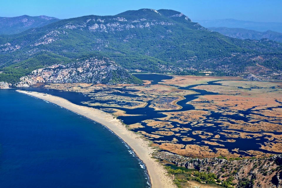 Iztuzu beach and the delta of Dalyan River