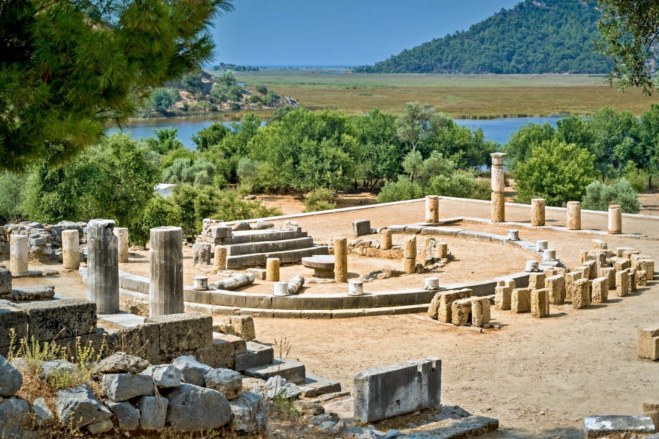 Kaunos ancient city near Dalyan